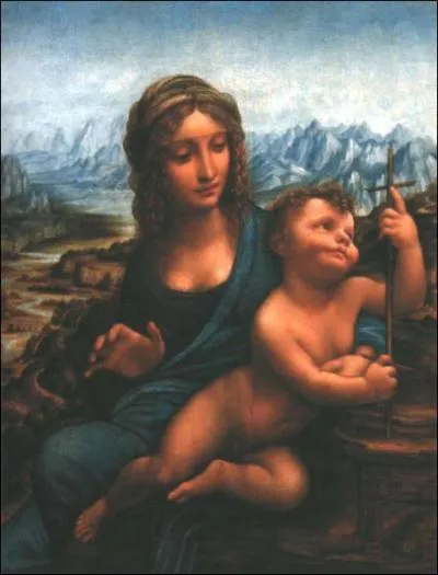 Quelle technique, visible dans cette 'Madonne au fuseau', Lonard a-t-il mise au point ?