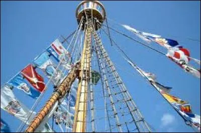 Fait le guet en haut d'un mât