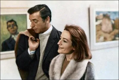 Elle est Catherine Collonbs avec Yves Montand dans ce film en 1967... .