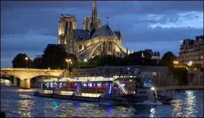 Ce soir, Paris by night et voyage en ''bateau-mouche'' . Ces bateaux portent ce nom car...
