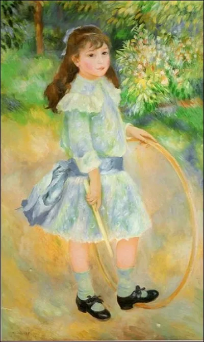 Qui a peint Fille avec un cerceau ?