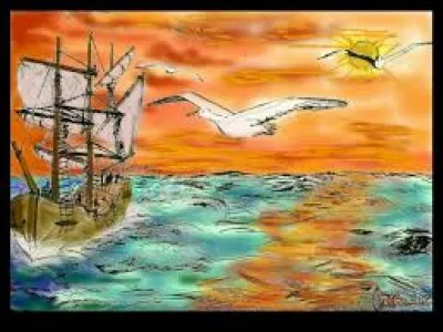 Le poète est semblable au prince des nuées 
Qui hante la tempête et se rit de l'archer 
Exilé sur le sol au milieu des huées 
Ses ailes de géant l'empêchent de marcher