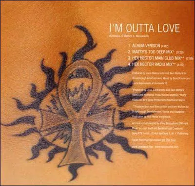 Quelle artiste chante 'I'm Outta Love' en 2000 ?