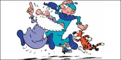 Dans "Léonard", comment s'appelle la souris grise que l'on voit souvent en compagnie de Raoul, le chat ?