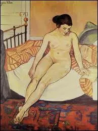 Qui a peint Nu  la couverture raye ?