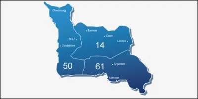 De quelle région font partie ces trois départements : le Calvados, l'Orne et la Manche ?