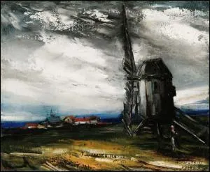 Qui a peint 'Village et moulin' ?