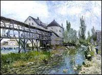 Qui a peint 'Le moulin de Provencher  Moret' ?