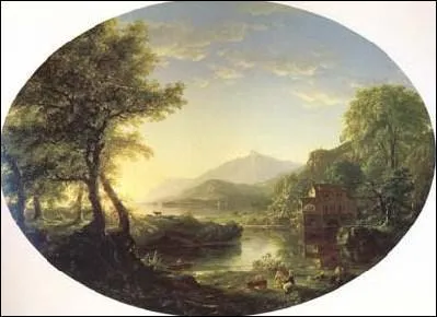 Qui a peint 'Vieux moulin au coucher du soleil' ?