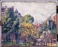 Qui a peint 'Paris : vue du Moulin de la Galette' ?