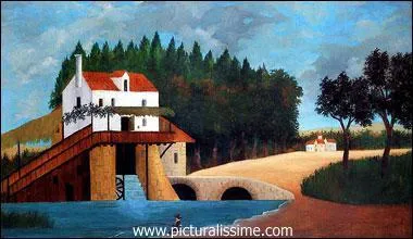 Qui a peint 'Le moulin  eau' ?