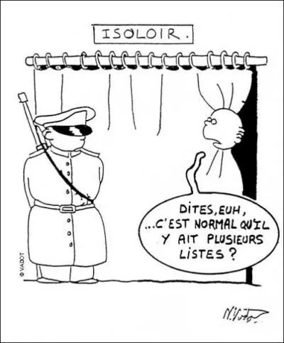 Parmi ces vnements lequel est le premier chronologiquement (image : dessin de Nicolas Vadot de 1990 sur les premires lections libres en RDA)