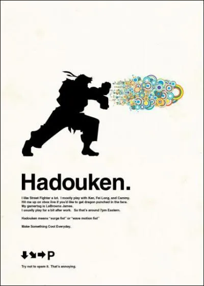 Quels sont ceux qui ont le 'HADOUKEN' ?