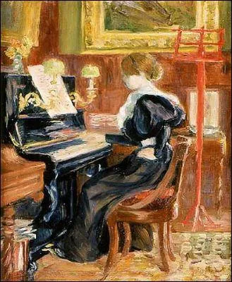 Jeune fille au piano :