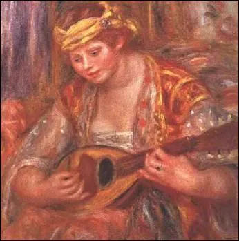 Femme  la mandoline :