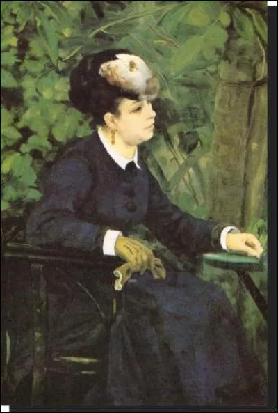 Femme dans un jardin :