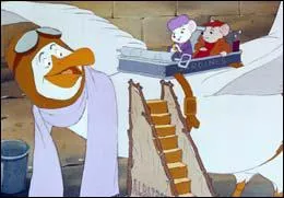 Qu'utilisent Bernard et Bianca pour voyager sur le dos d'Orville, l'albatros ?