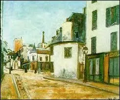 Ce tableau ' rue de Mont Cenis ' est de la priode ... .