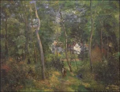 Qui a peint 'La fort de l'Hermitage, Pontoise' ?