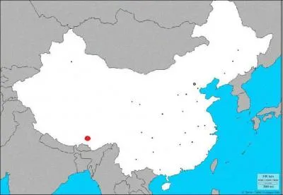 Quelle est la ville indique en rouge sur la carte ?