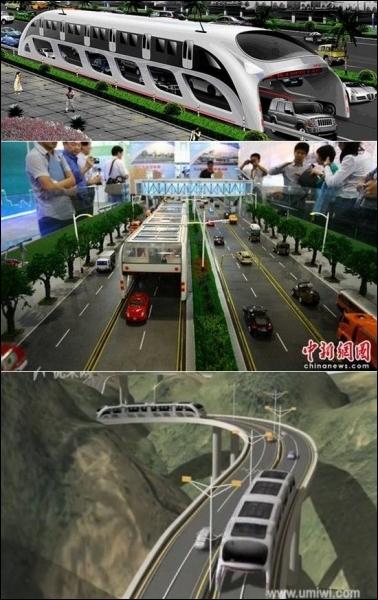 Quelle ville chinoise va mettre en circulation des  bus volants  pour éviter les bouchons et réduire l'effet de serre ?