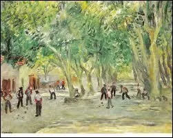 Qui a peint ' Joueurs de boules, place des Lices ' ?