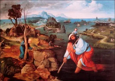 Il a peint 'Saint Christophe'.