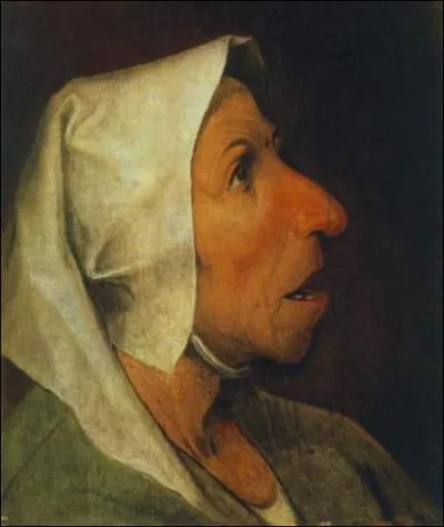 Il a peint ce portrait de vieille femme.