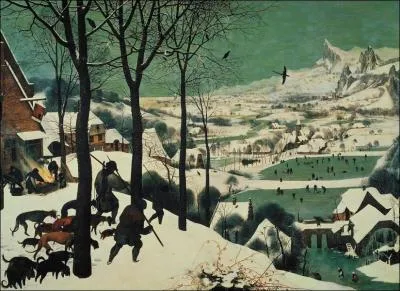 Il a peint 'L'hiver' ou 'Chasseurs dans la neige'.