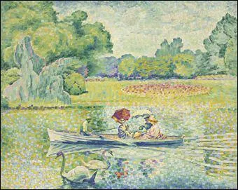 Qui a peint 'Promenade en barque au bois de Boulogne' ?