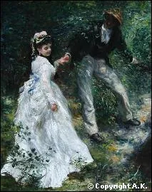 Qui a peint 'La promenade' ?