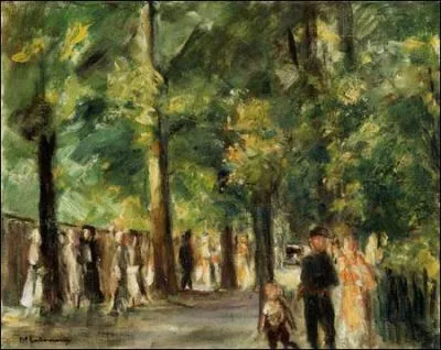 Quel peintre allemand a ralis 'Grande promenade au lac de Wannsee' ?