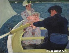 Qui a peint 'La promenade en barque' ?