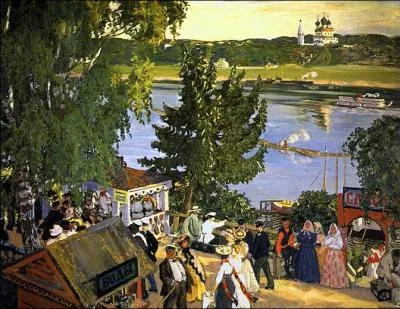 Quel peintre russe a ralis 'Promenade sur la Volga' ?