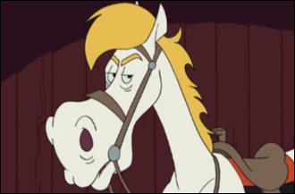 Jolly Jumper (monté par Lucky Luke) est un cheval très spécial :