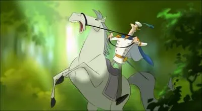 Quel est ce film o nous voyons un prince et son fidle destrier ?