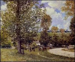 Le plus français des peintres anglais a peint ' Vaches au pâturage' .