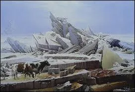Ce peintre allemand a peint 'Vaches perdues sur la Mer de Glace ' .