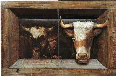 Qui a peint 'Vache dans une étable' ?