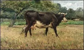 Un autre peintre animalier français a peint ' Vache dans un pré' .