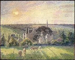 Qui a réalisé ce tableau 'Paysage à Eragny ' ?