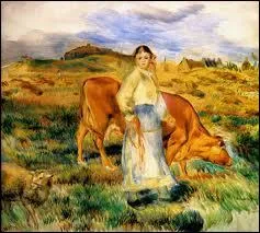 Une oeuvre peu connue de ce peintre , ' la Bergère' . Qui en est l'auteur ?