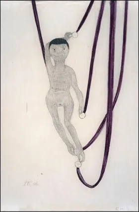 Qui a peint Poupe aux banderilles violettes ?