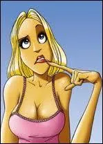 Qu'est-ce qu'un grain de beaut sur la fesse d'une blonde ?