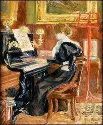 Qui a peint Jeune fille au piano ?