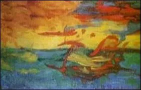 Ce tableau intitul 'Coucher de soleil sur l'Adriatique', tait un canular mont  l'occasion d'une expostion : Qui l'a peint rellement ?