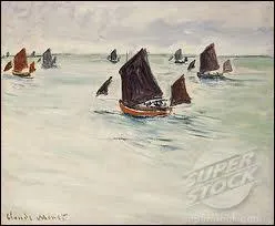 Qui a peint Bateaux de pche au large de Pourville ?