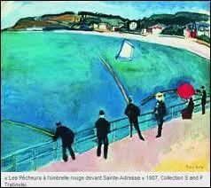 Qui a peint Les pcheurs de Sainte Adresse ?