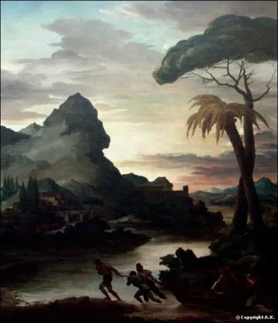 Qui a peint Paysage hroique avec pcheurs ?