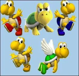 Lequel de ces Koopa possde une carapace que Mario peut enfiler, et qui lui permet de rouler dans un jeux ?
